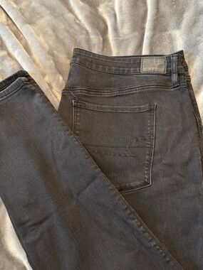 American Eagle Black Washed Jeggings